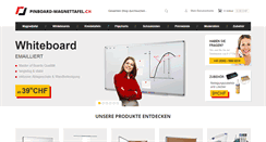 Desktop Screenshot of pinboard-magnettafel.ch